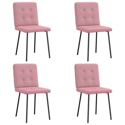 Chaises à manger lot de 4 Rose Velours