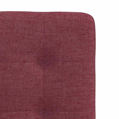 Chaises à manger lot de 4 rouge bordeaux tissu