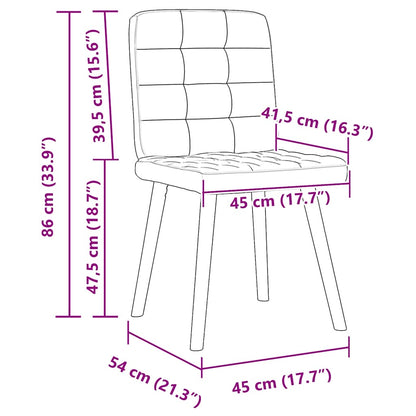 Chaises à manger lot de 4 gris foncé tissu