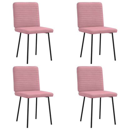 Chaises à manger lot de 4 Rose Velours