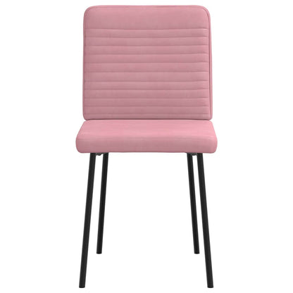 Chaises à manger lot de 4 Rose Velours