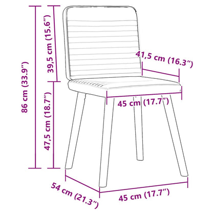 Chaises à manger lot de 4 gris clair tissu