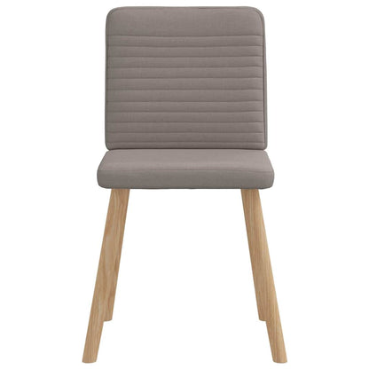 Chaises à manger lot de 4 taupe tissu