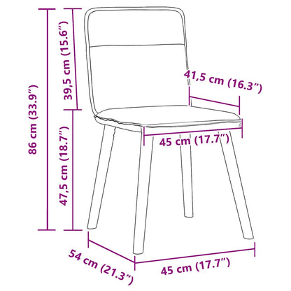 Chaises à manger lot de 4 gris foncé tissu