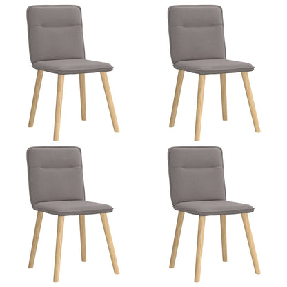 Chaises à manger lot de 4 taupe tissu