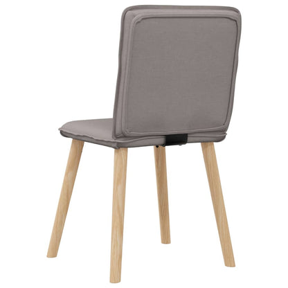 Chaises à manger lot de 4 taupe tissu