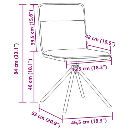 Chaises à manger lot de 4 gris clair tissu