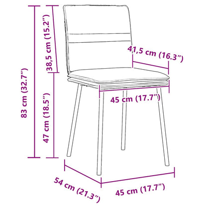 Chaises à manger lot de 4 Gris clair Velours