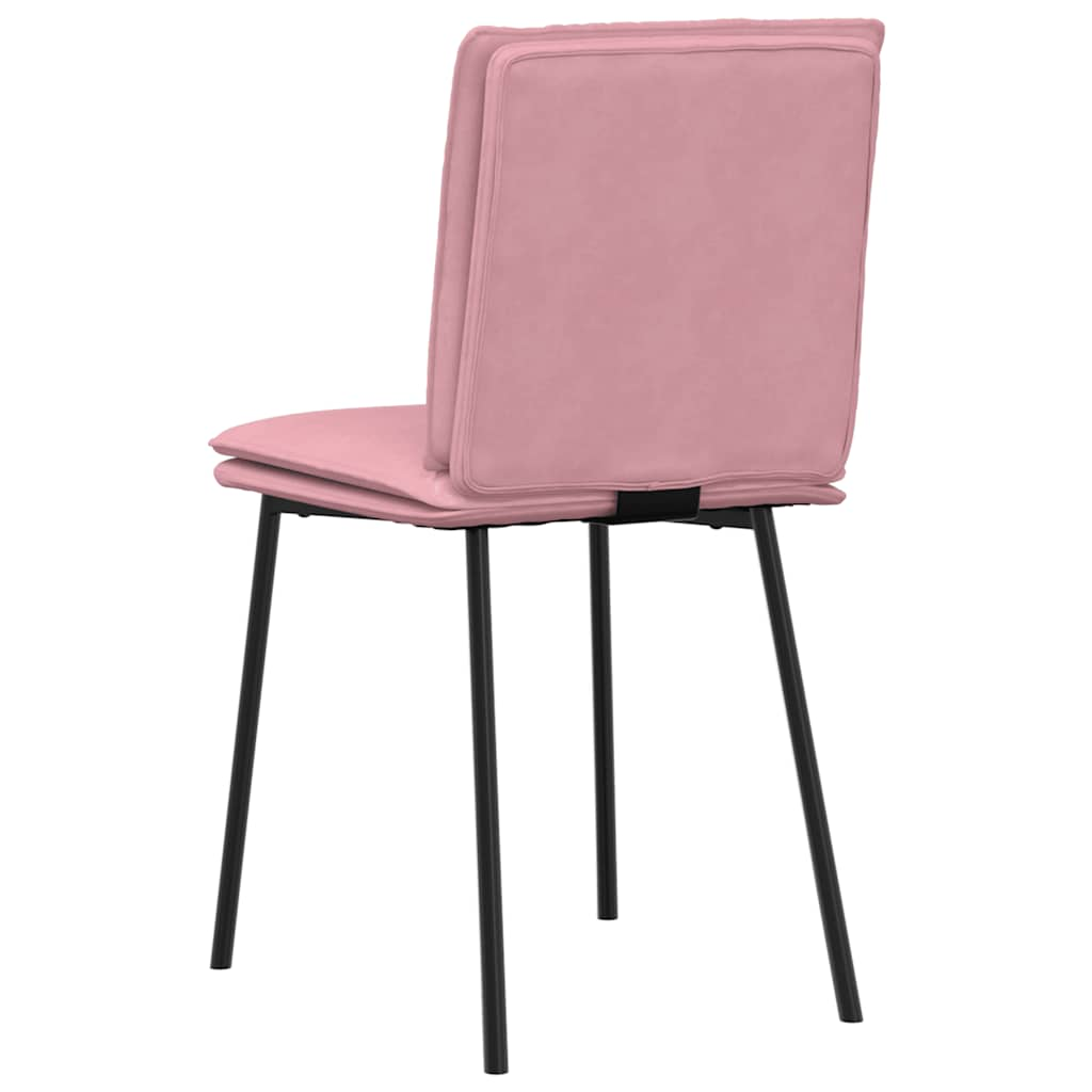 Chaises à manger lot de 4 Rose Velours