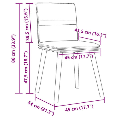 Chaises à manger lot de 4 gris foncé tissu