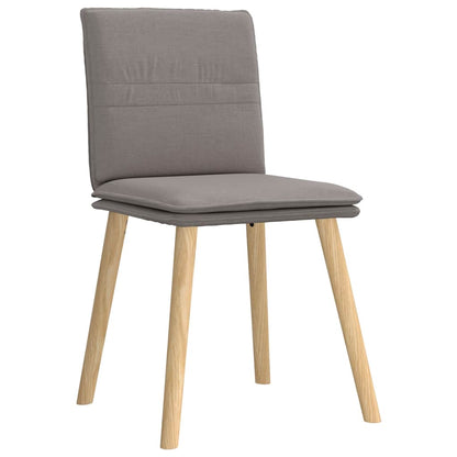 Chaises à manger lot de 4 taupe tissu