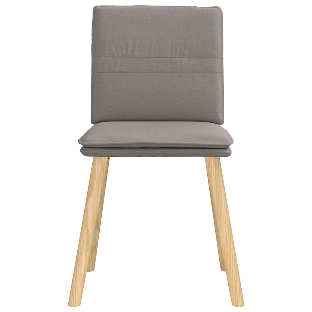 Chaises à manger lot de 4 taupe tissu