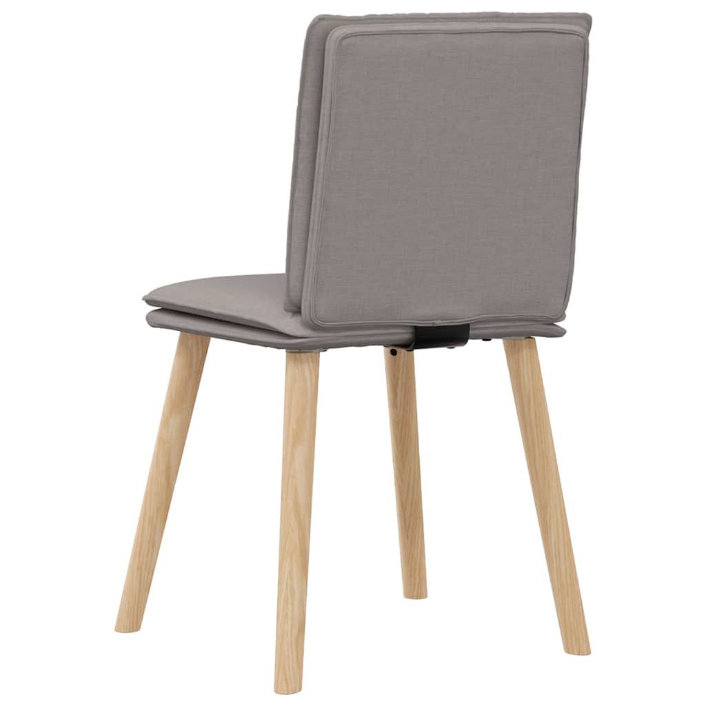 Chaises à manger lot de 4 taupe tissu