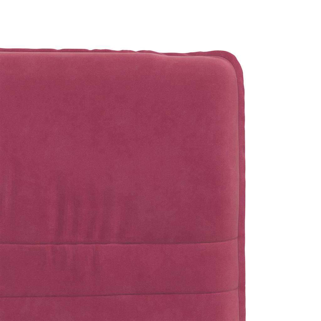 Chaises à manger lot de 2 Rouge bordeaux Velours