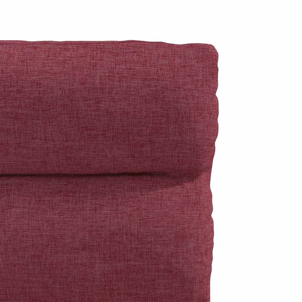 Chaises à manger lot de 4 rouge bordeaux tissu