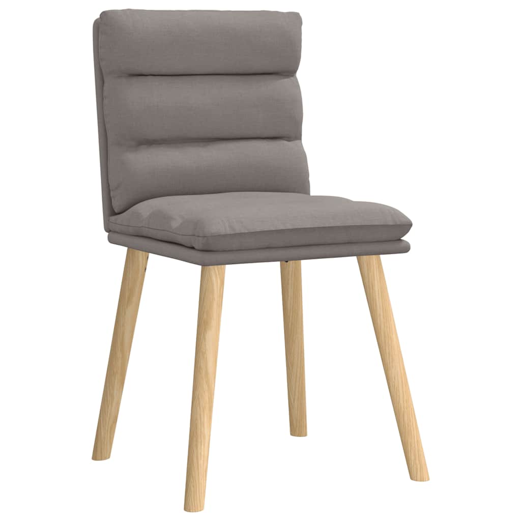 Chaises à manger lot de 4 taupe tissu