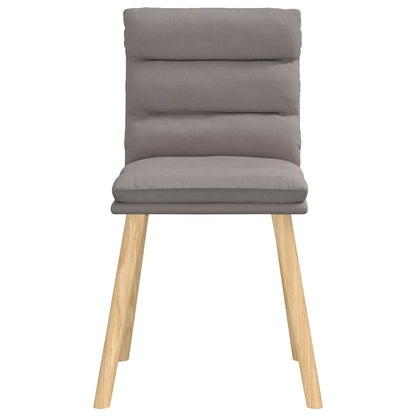 Chaises à manger lot de 4 taupe tissu