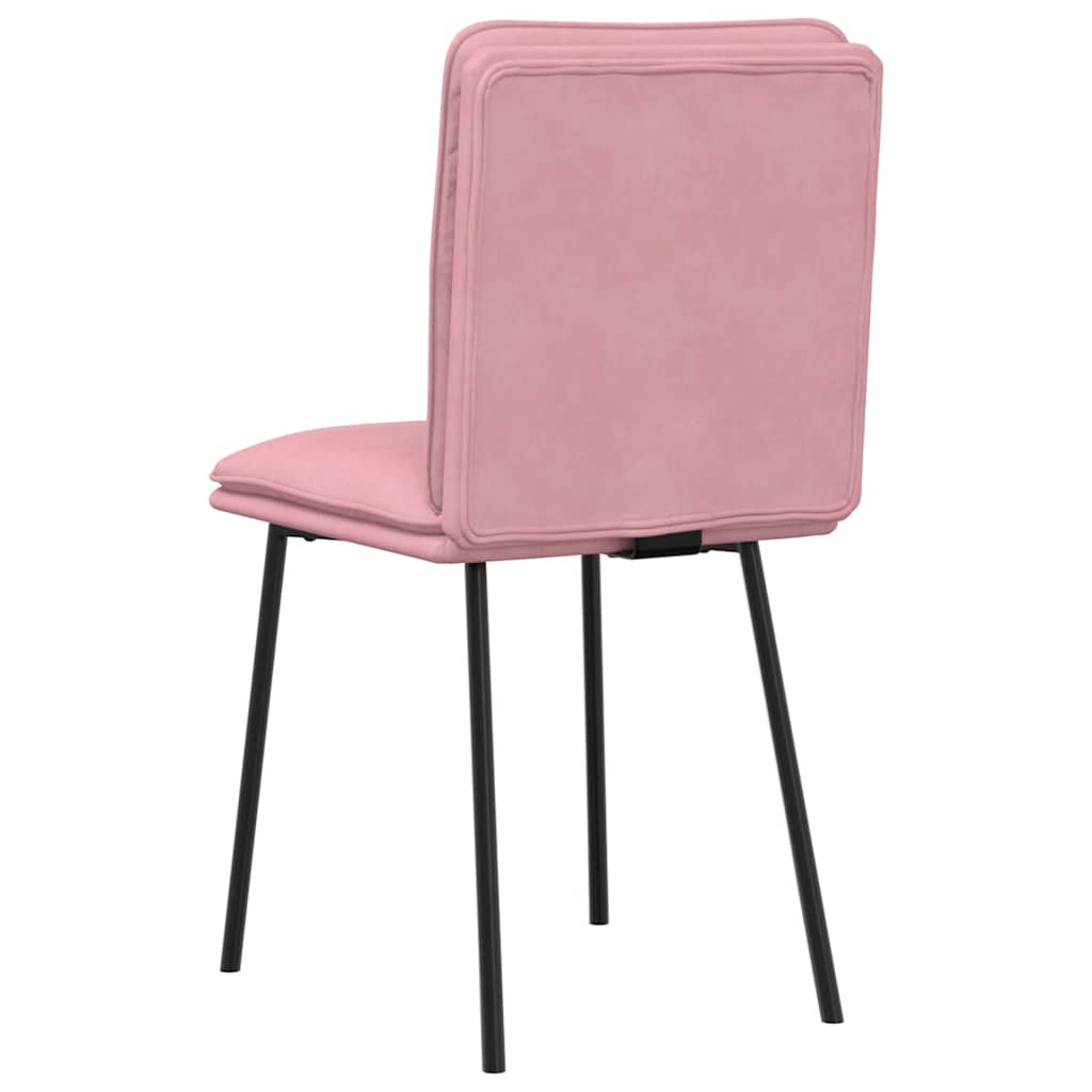 Chaises à manger lot de 4 Rose Velours