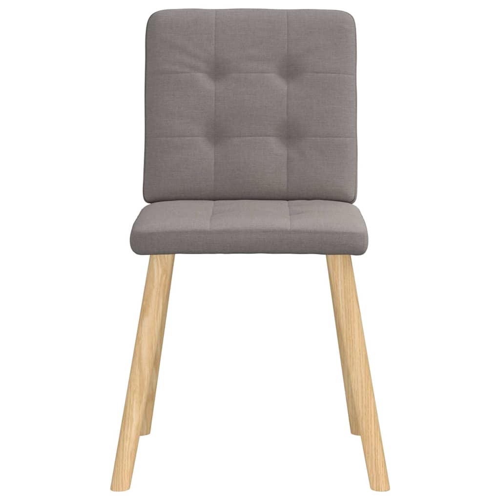 Chaises à manger lot de 6 taupe tissu