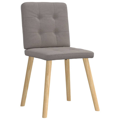 Chaises à manger lot de 6 taupe tissu