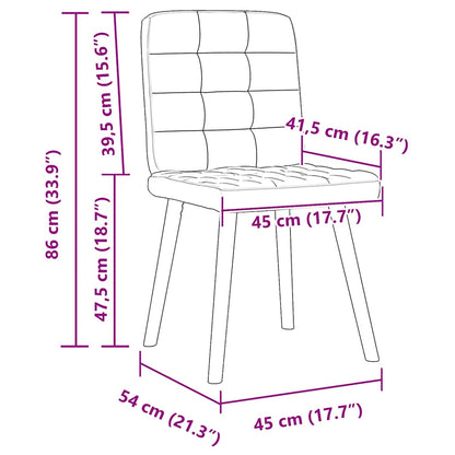 Chaises à manger lot de 6 vert foncé tissu