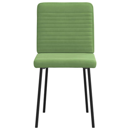 Chaises à manger lot de 6 vert clair velours