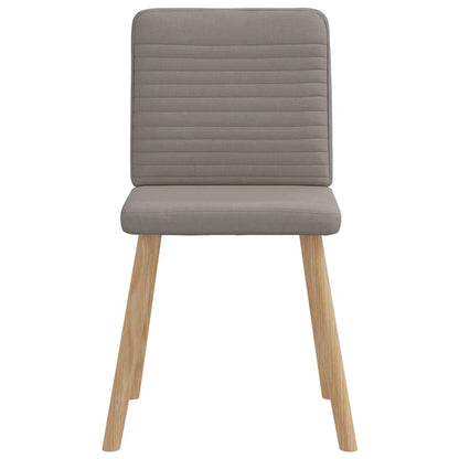 Chaises à manger lot de 6 taupe tissu