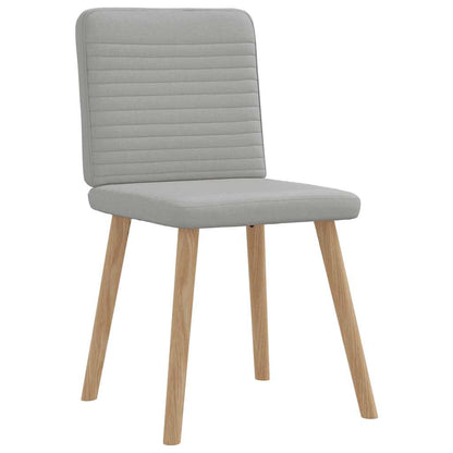 Chaises à manger lot de 6 gris nuage tissu