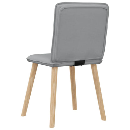 Chaises à manger lot de 6 gris clair tissu