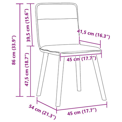 Chaises à manger lot de 6 taupe tissu