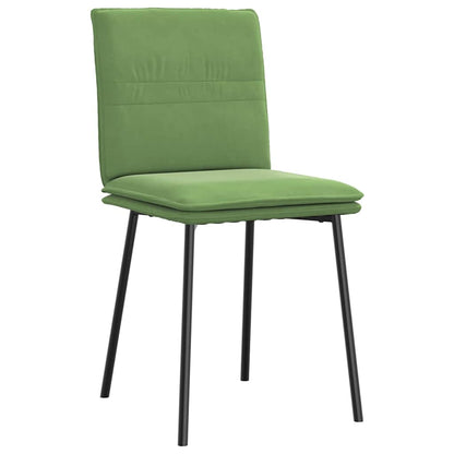 Chaises à manger lot de 6 vert clair velours