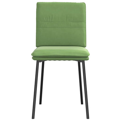 Chaises à manger lot de 6 vert clair velours