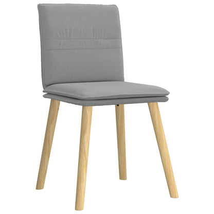 Chaises à manger lot de 6 gris clair tissu