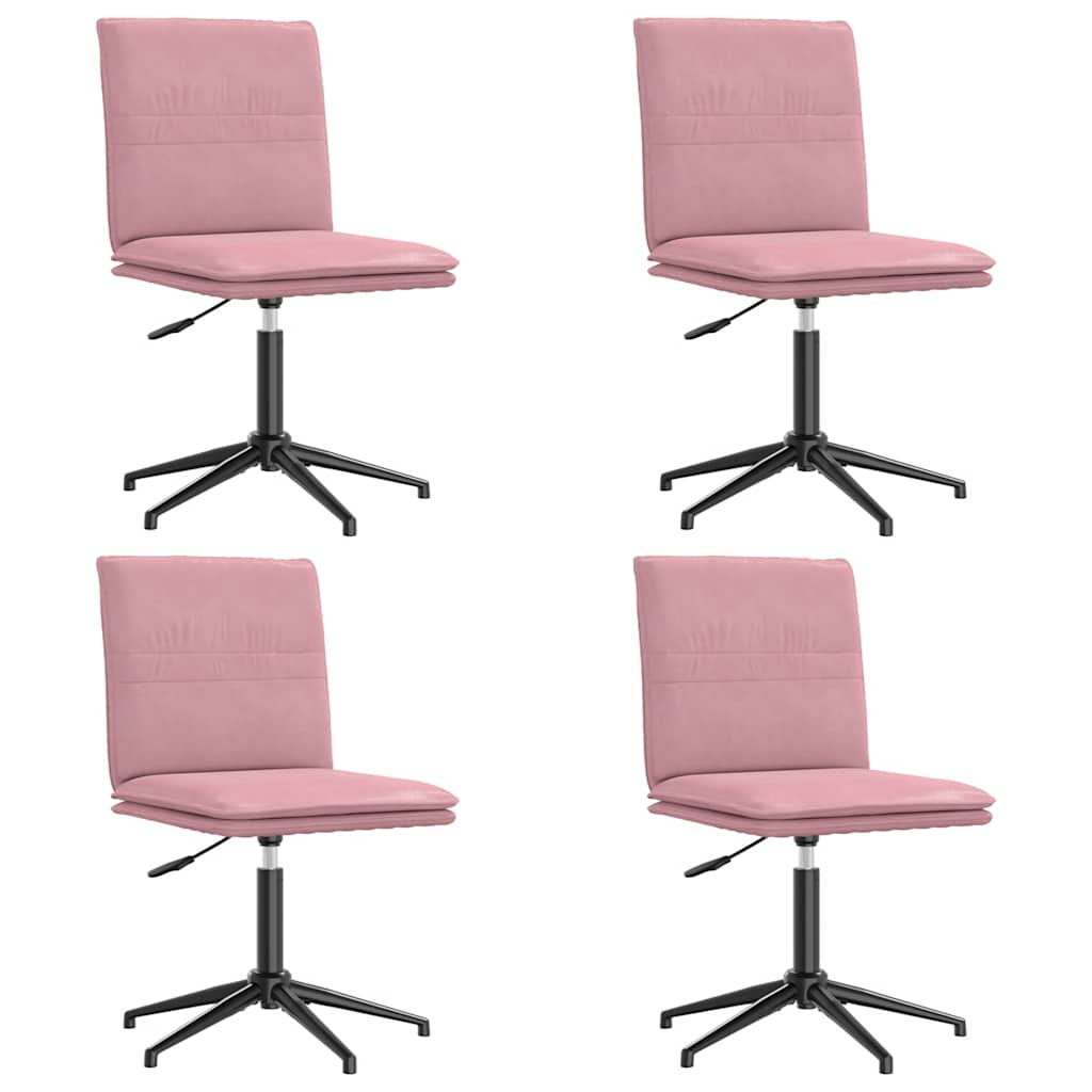 Chaises à manger lot de 4 Rose Velours