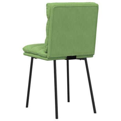 Chaises à manger lot de 6 vert clair velours