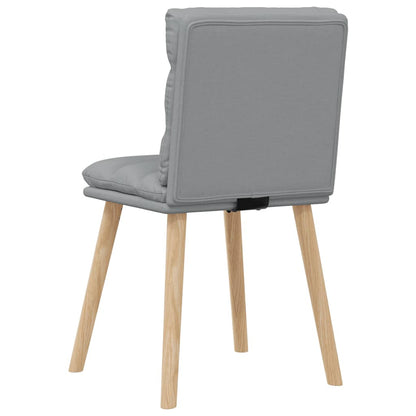 Chaises à manger lot de 6 gris clair tissu