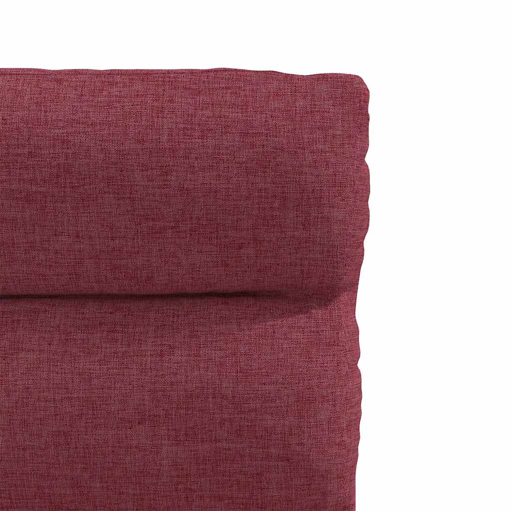 Chaises à manger lot de 6 rouge bordeaux tissu