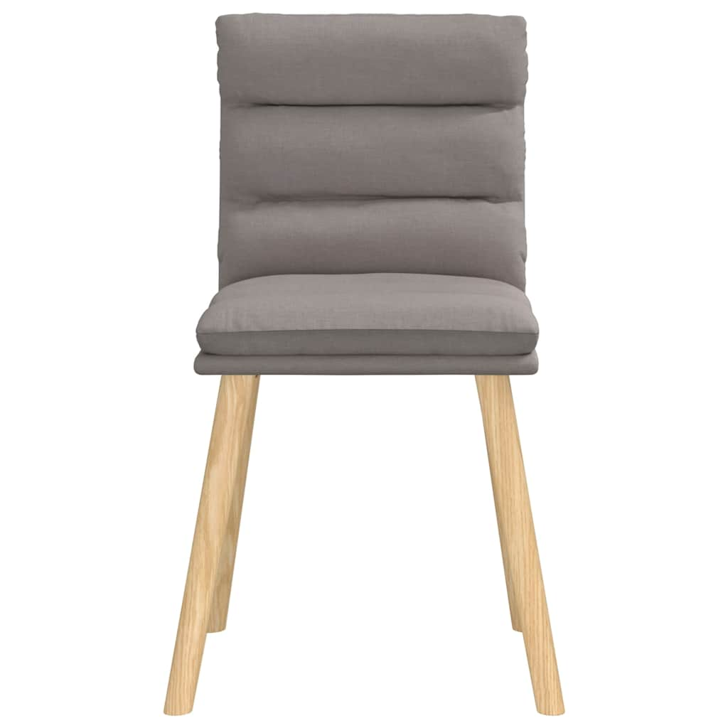 Chaises à manger lot de 6 taupe tissu