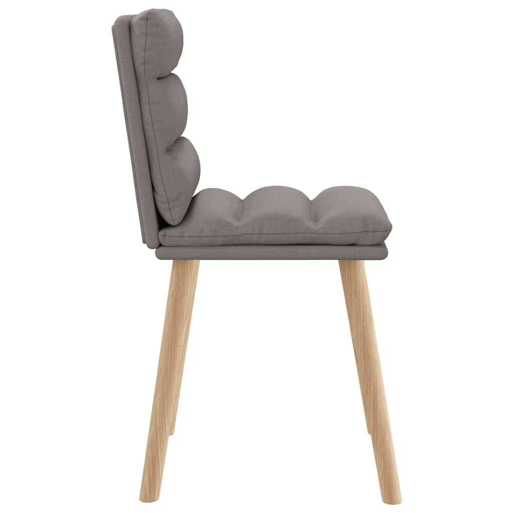 Chaises à manger lot de 6 taupe tissu