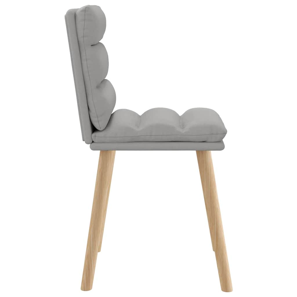 Chaises à manger lot de 6 gris nuage tissu