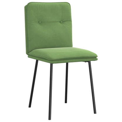 Chaises à manger lot de 6 vert clair velours