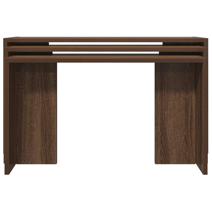 Tables gigognes 3 pcs chêne marron bois d'ingénierie