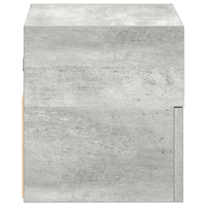 Table de chevet murale gris béton 45x26x28,5 cm