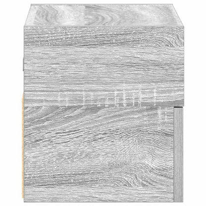 Table de chevet murale sonoma gris 45x26x28,5 cm