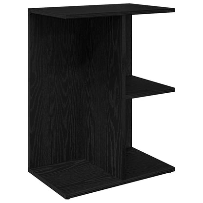 Table de chevet chêne noir 46,5x29x61 cm bois d’ingénierie