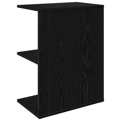 Table de chevet chêne noir 46,5x29x61 cm bois d’ingénierie