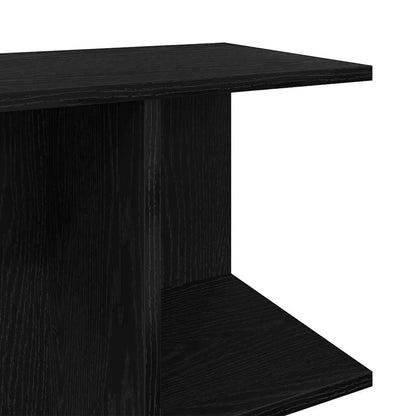 Table de chevet chêne noir 46,5x29x61 cm bois d’ingénierie