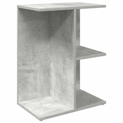 Table de chevet gris béton 46,5x29x61 cm bois d'ingénierie