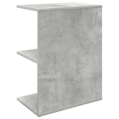 Table de chevet gris béton 46,5x29x61 cm bois d'ingénierie