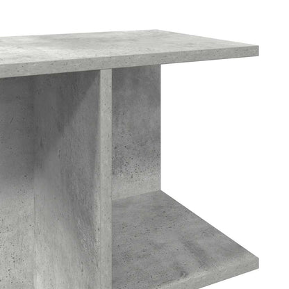 Table de chevet gris béton 46,5x29x61 cm bois d'ingénierie